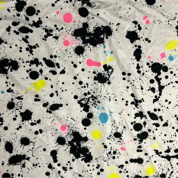 Sunday Swagger Men's XL Multicolor Splatter Print Shirt - Picture 3 of 7